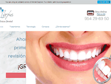 Tablet Screenshot of corpasdental.es